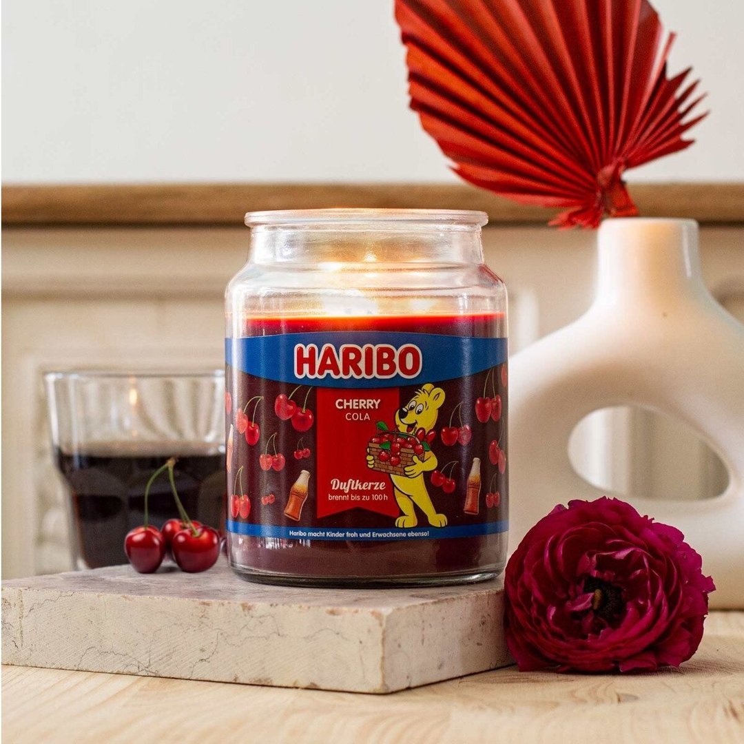 HARIBO CANDLE 香氛蜡烛 - 樱桃可乐 - 蜡烛/烛台 - 玻璃 紫色