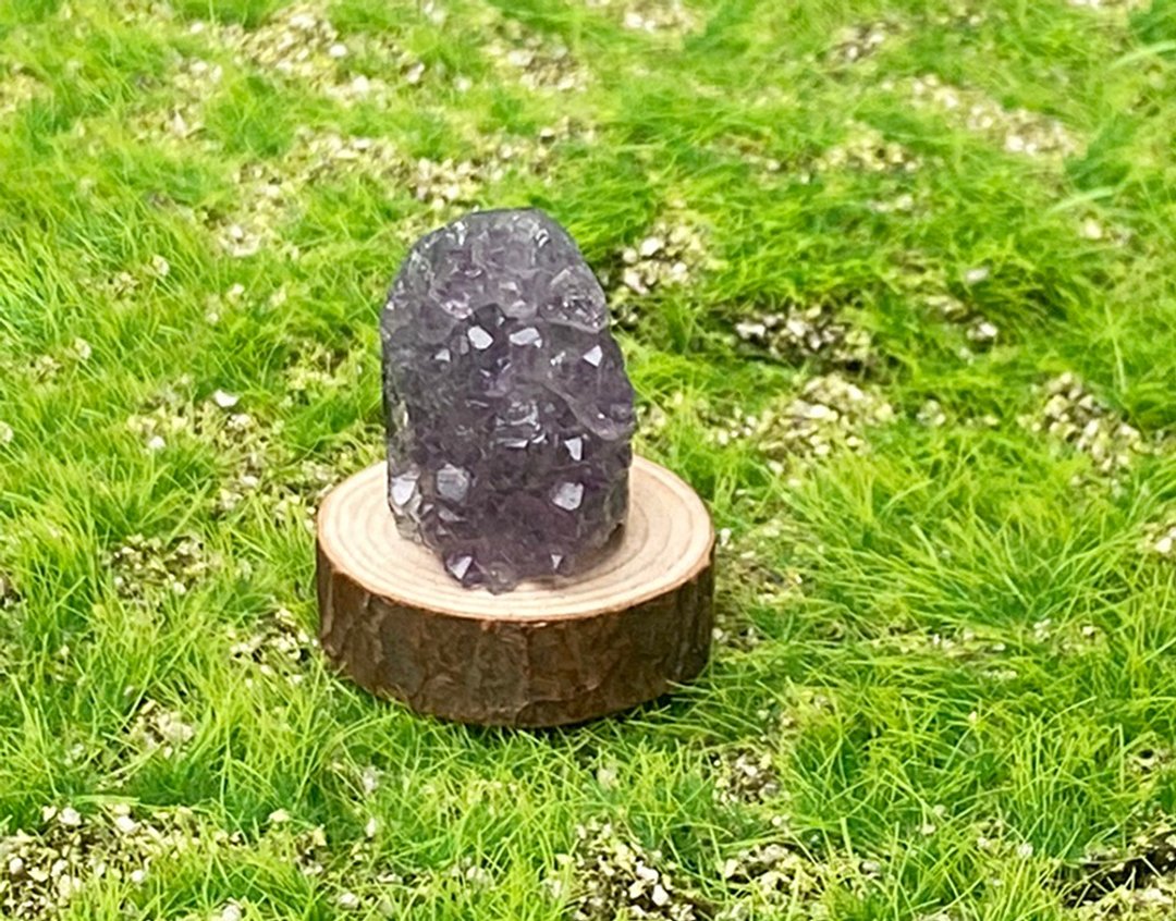 小小能量摆件-天然可爱小小迷你梦幻紫 紫晶镇 紫水晶 招财 疗愈 - 其他 - 水晶 紫色