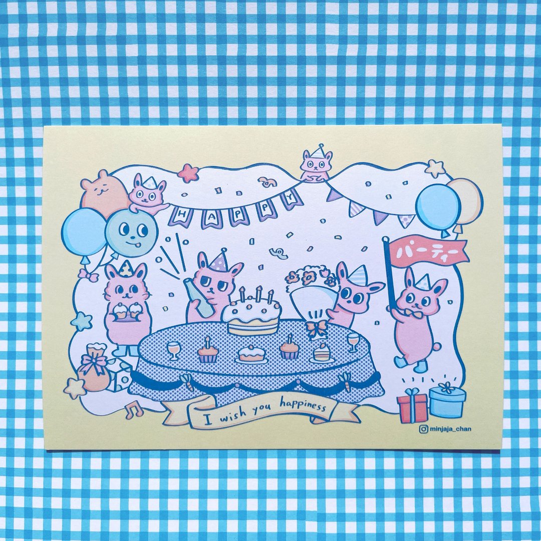 插画明信片   庆祝庆祝 ・快乐快乐 /生日/节庆 - 卡片/明信片 - 纸 