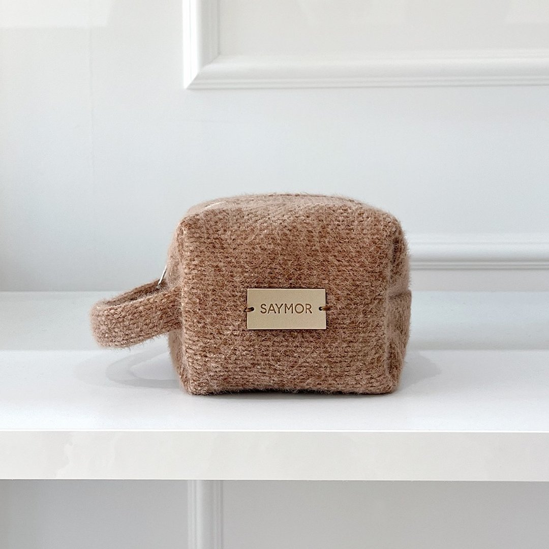 Cushion Pouch_泰迪棕 - 化妆包/杂物包 - 其他材质 咖啡色