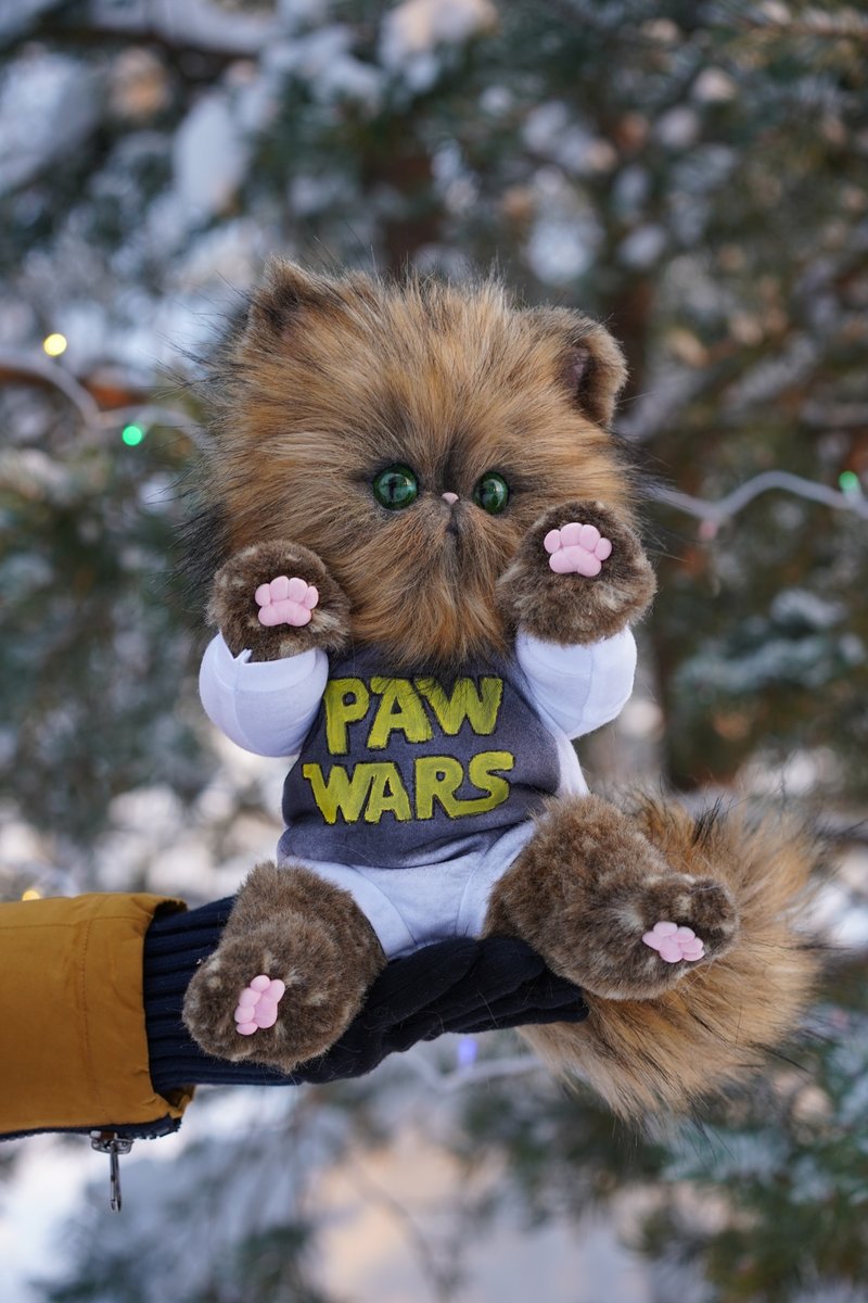 Chewie 小猫幻想生物室内娃娃独特的家居装饰玩具 - 玩偶/公仔 - 其他材质 咖啡色