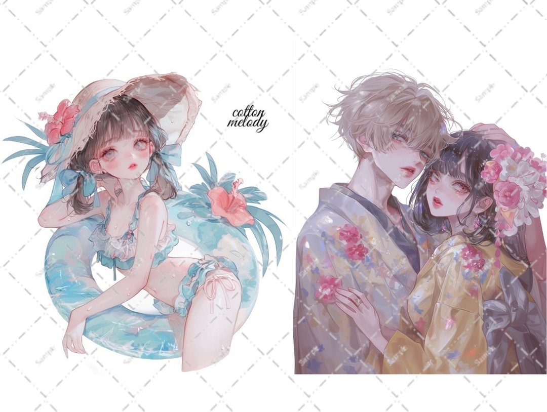 原创贴纸 no.6593 人物贴纸 原创贴纸 人物贴纸 女孩贴纸 原创人物贴纸 - 贴纸 - 纸 