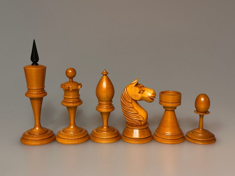 苏联／俄罗斯西洋棋组 1925 至 1930 年款（复刻版） - 桌游/玩具 - 木头 黑色