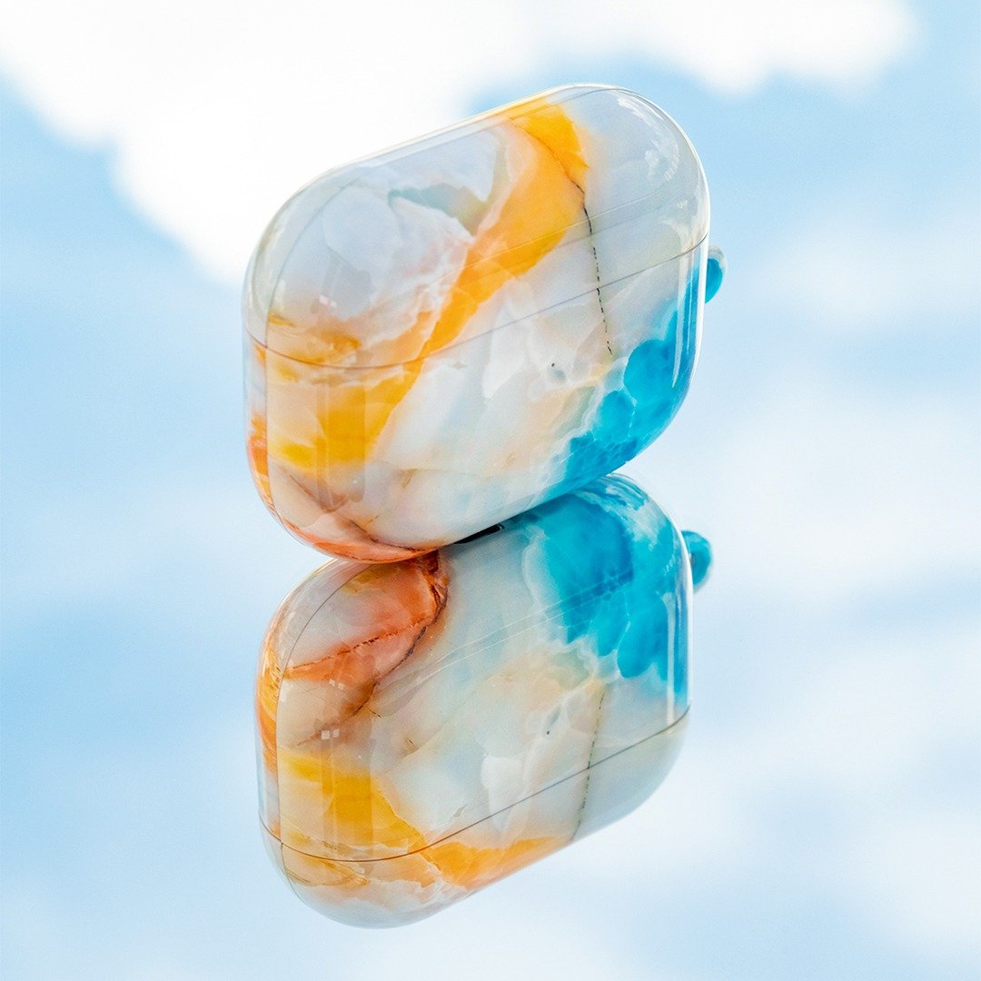 【定制化】水色阳光  AirPods 4 / Pro 3 保护壳 - 耳机收纳 - 塑料 蓝色