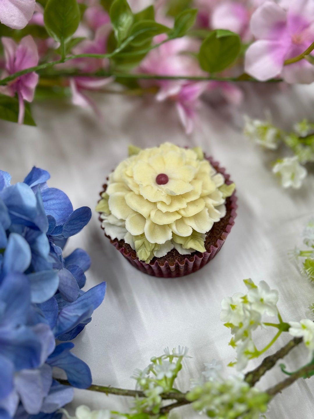 AY baker 南瓜调色口味 大理花 韩式裱花杯子蛋糕 cupcake - 蛋糕/甜点 - 新鲜食材 黄色