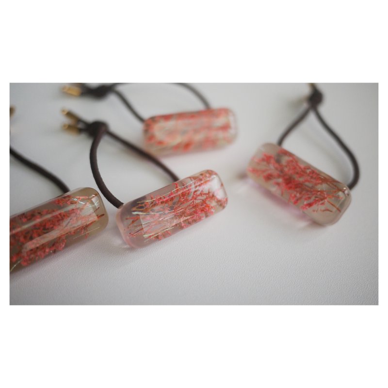 粉色系真花树脂发绳 | 发圈 | hair tie/elastic - 发饰 - 其他材质 多色