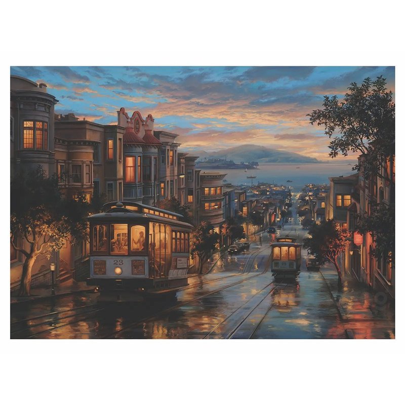 旧金山缆车天堂_拼图_1500片 - 拼图 - 纸 