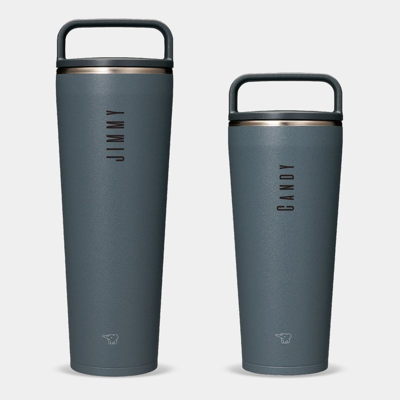 【定制化礼物】720 / 890ml 象印吊环随行杯 定制化英文名 PU004 - 保温瓶/保温杯 - 不锈钢 灰色