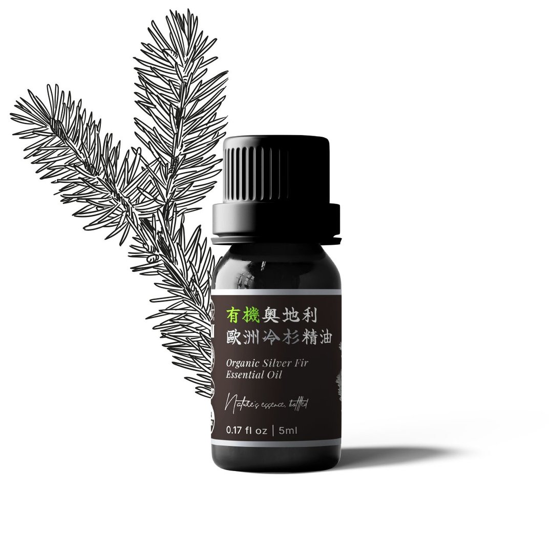 【卡佛香】有机奥地利欧洲冷杉精油 - 香薰/精油/线香 - 玻璃 黑色