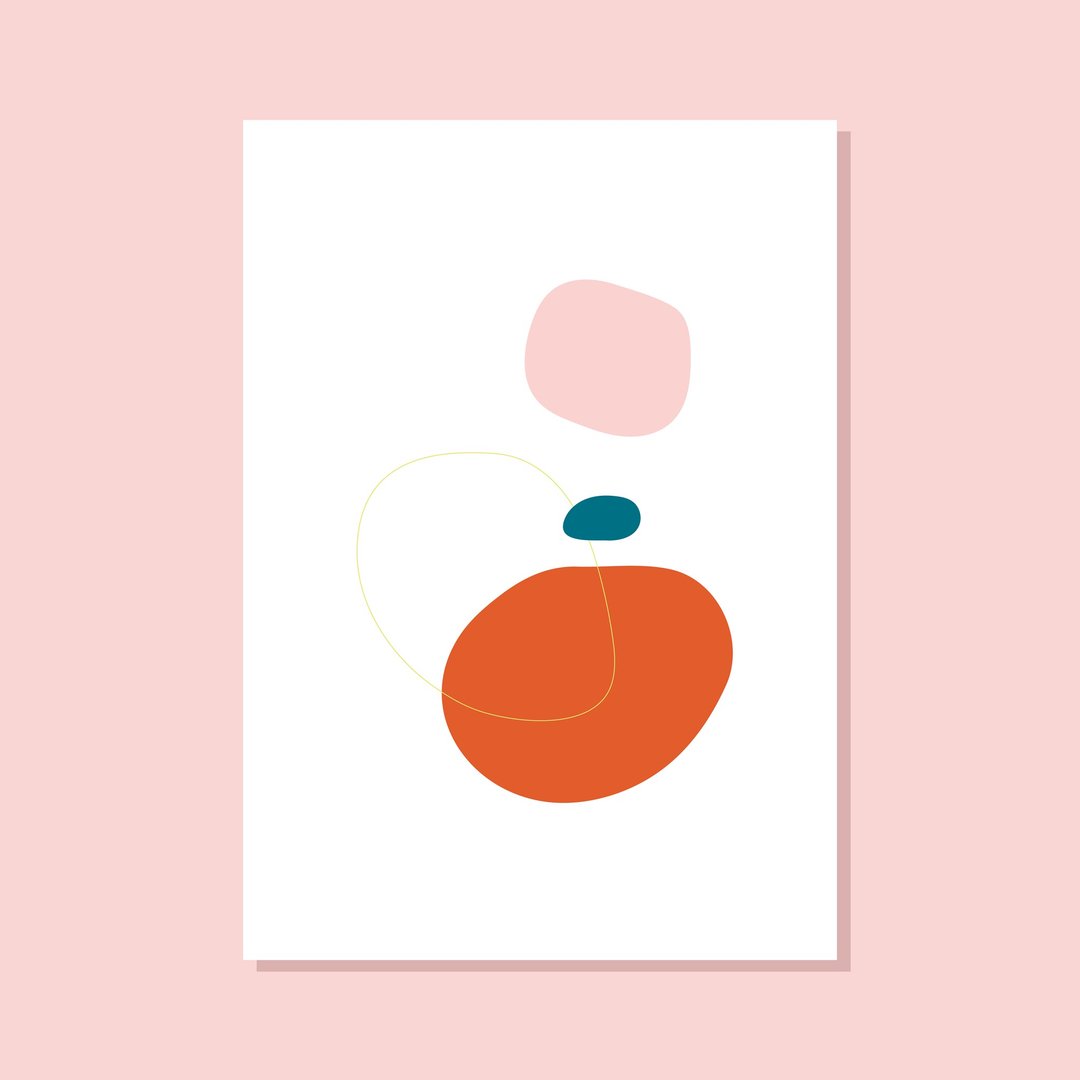 Colour in Shapes IV | 藝術印刷 | 抽象色塊 - 墙贴/壁贴 - 纸 多色
