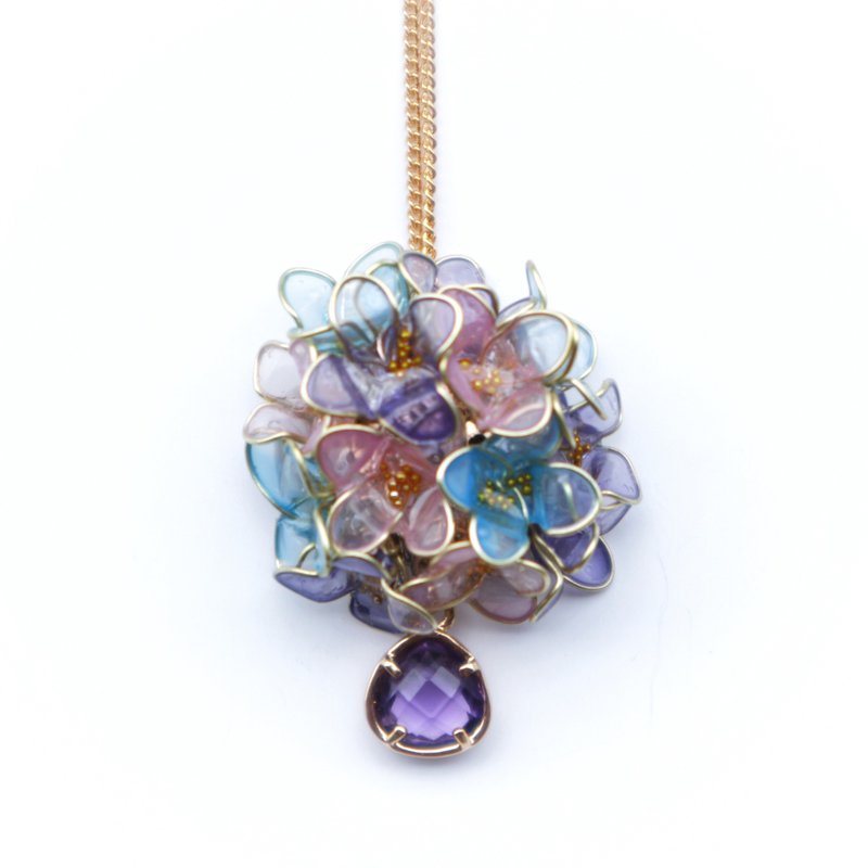 necklace Purple - 项链 - 其他材质 紫色