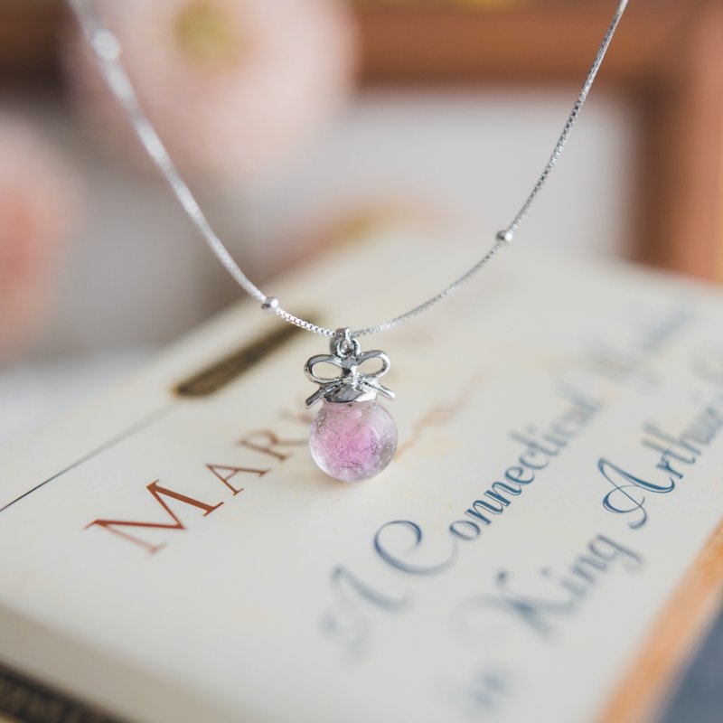 发晶-诞生的礼物 - 项链 - 纯银 银色