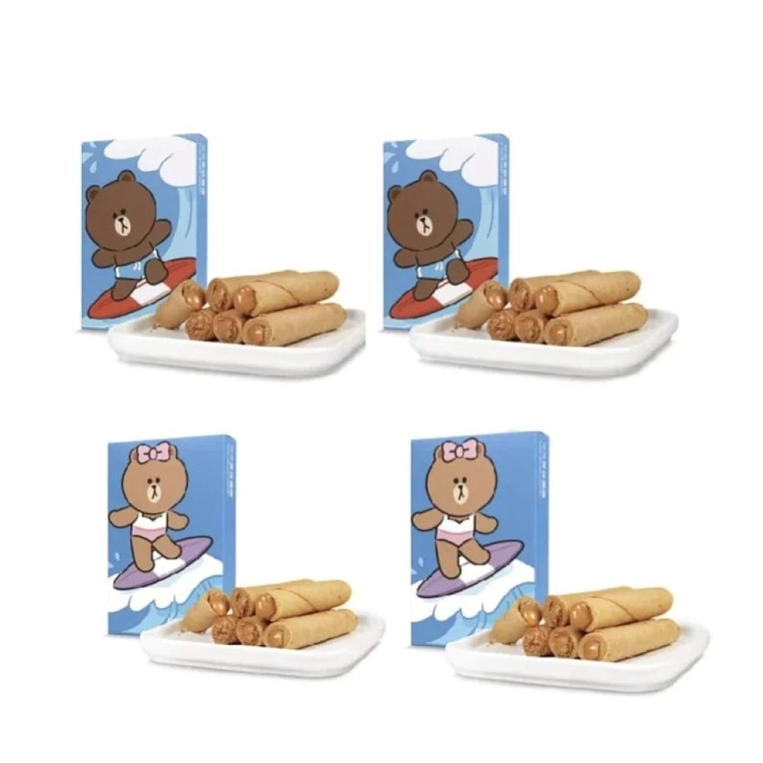 爱馅蛋卷四款组合(熊大*2 / 熊美 *2) - 手工饼干 - 新鲜食材 