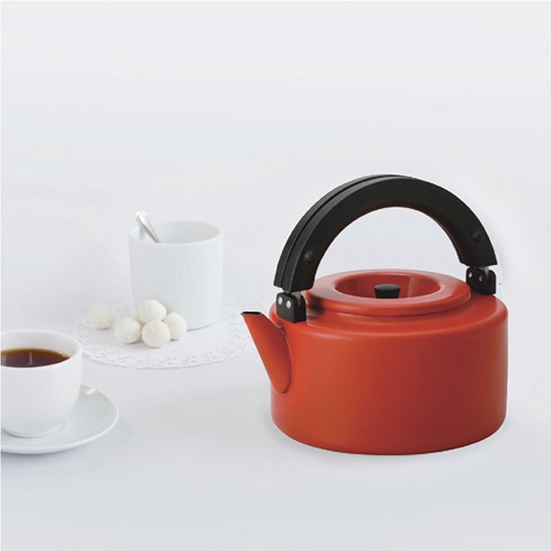 CB Japan 北欧系列珐琅泡茶两用壶-热情红 - 厨房用具 - 珐琅 红色