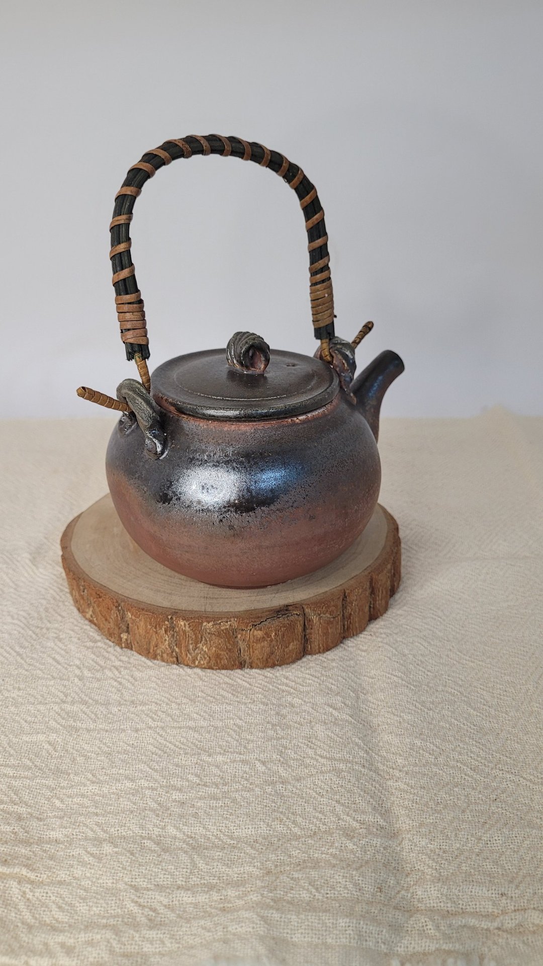 陶土柴烧壶 提梁把柴烧壶  中式泡茶壶 - 茶具/茶杯 - 陶 