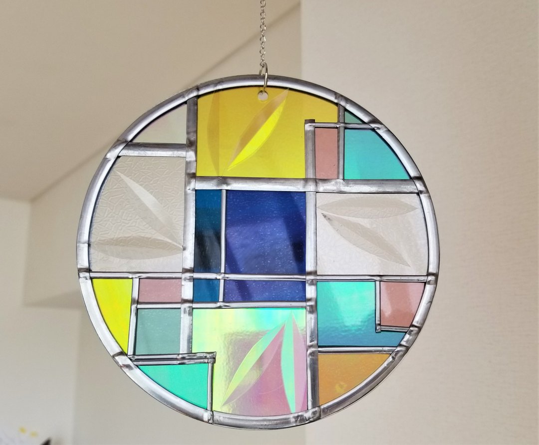 Round SunCatcher　Art Deco1 - 其他 - 压克力 粉红色
