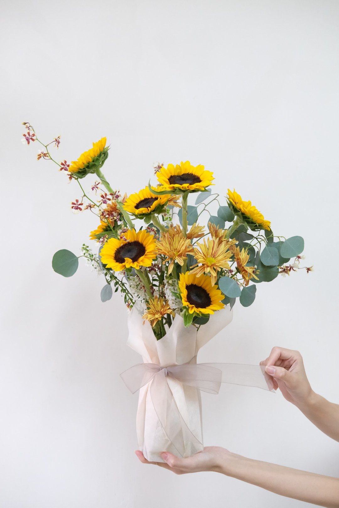 向日葵花束 2023七夕 情人节花束 韩式花束  生日花束 女友礼物 - 植栽/盆栽 - 植物．花 橘色