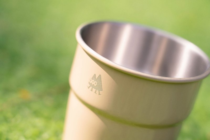 SilverValley 山谷小怪不锈钢露营杯(附隔热套) - 露营用品 - 不锈钢 卡其色