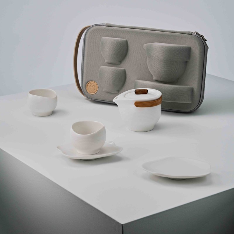 逸II│Leisure II - 旅行茶具(五件组) - 茶具/茶杯 - 瓷 白色