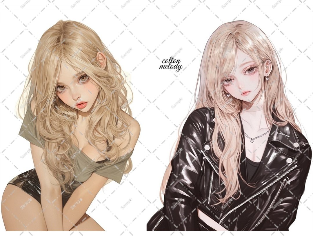 original sticker no.7817 人物贴纸 原创贴纸 人物贴纸 女孩贴纸 原创人物贴纸 - 贴纸 - 纸 
