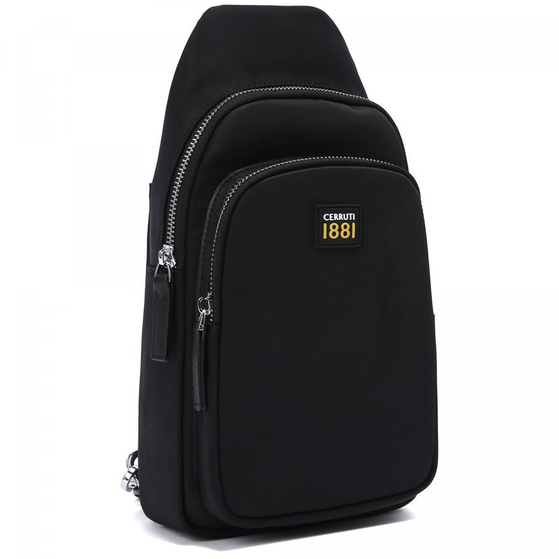 CERRUTI 1881 限量2折 意大利顶级肩背包斜背包 全新专柜展示品 - 侧背包/斜挎包 - 尼龙 黑色