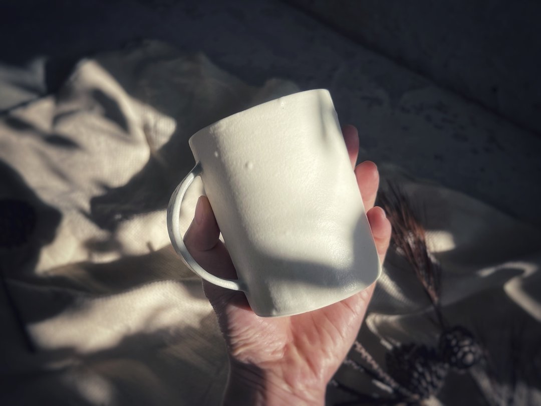 桌上的白瓷糖霜 / 轻透雾面马克杯 - 茶具/茶杯 - 瓷 白色