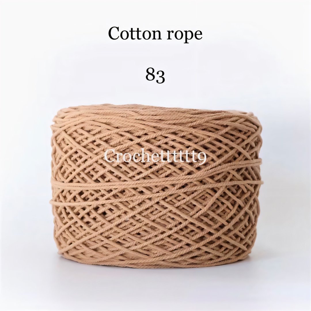 柔软漂白棉线 2.5mm A 级 货号 83 - 编织/刺绣/羊毛毡/裁缝 - 绣线 咖啡色