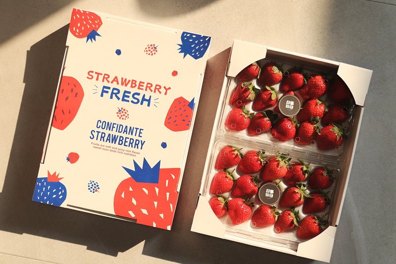 霸王蜜香草莓 - 特大颗 380g x 2盘 - 其他 - 新鲜食材 粉红色