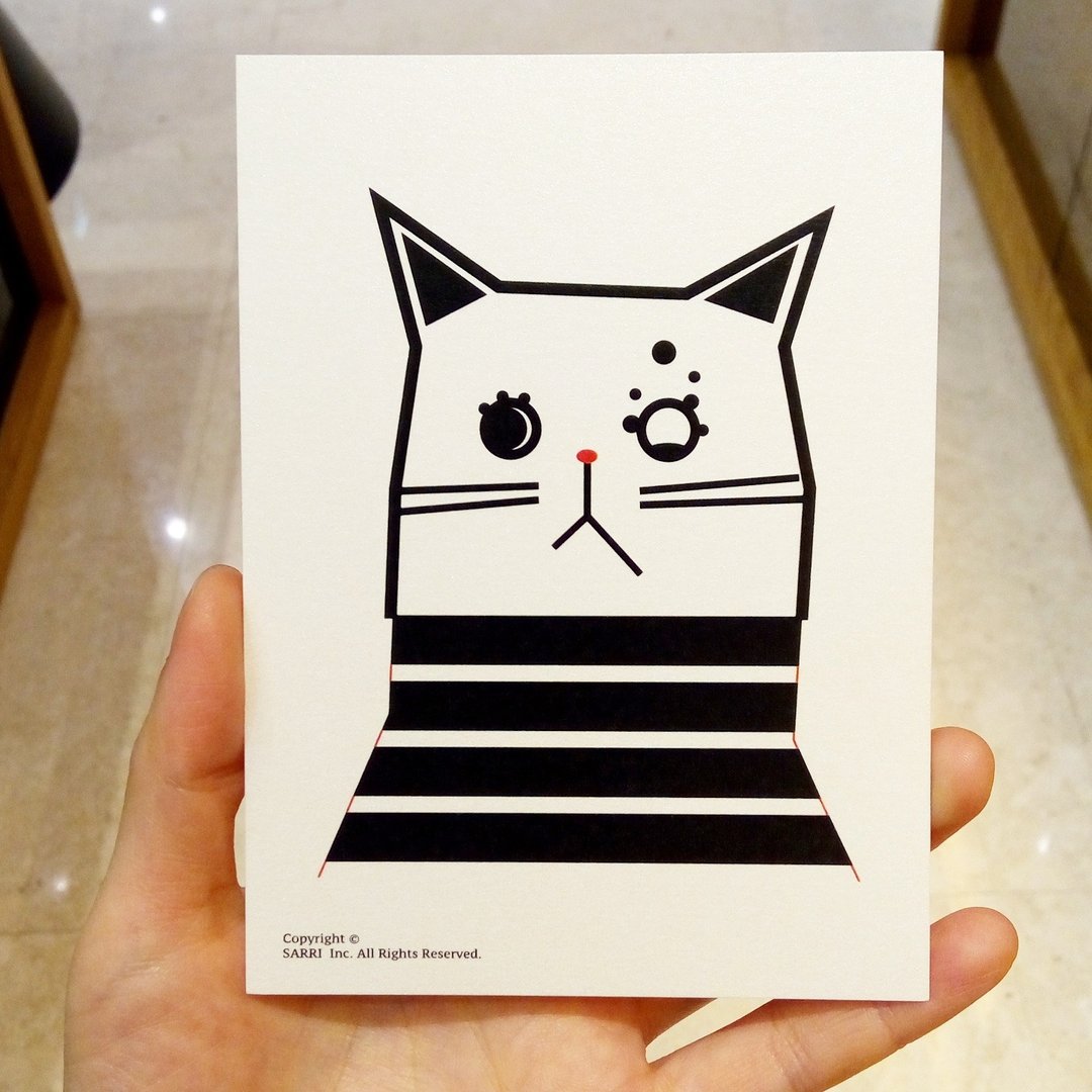 “睁一只眼闭一只眼猫猫”明信片 生日卡 设计 着色 插画 绘本 卡片 万用卡 艺术 美术 现代 情人 爱 特别 有趣 怪 特色 怪异 可爱 台湾 黄色 好玩 有趣 抢眼 潮 艺术 亮片 闪 酷炫 不一样 名牌 本土 外国人 送礼 礼物 观光 风格 品味 惊喜 美好 旅途 旅行 快乐 幸福 希望 祝福 心 结婚 求婚 送 限定 独家 情人节 感谢卡 感恩 原创 文创 鼓励 postercard birth - 卡片/明信片 - 纸 红色