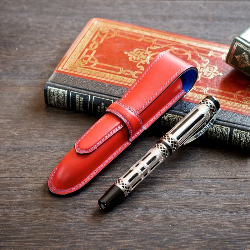 绞制钢笔套 可订制颜色 - 铅笔盒/笔袋 - 真皮 咖啡色