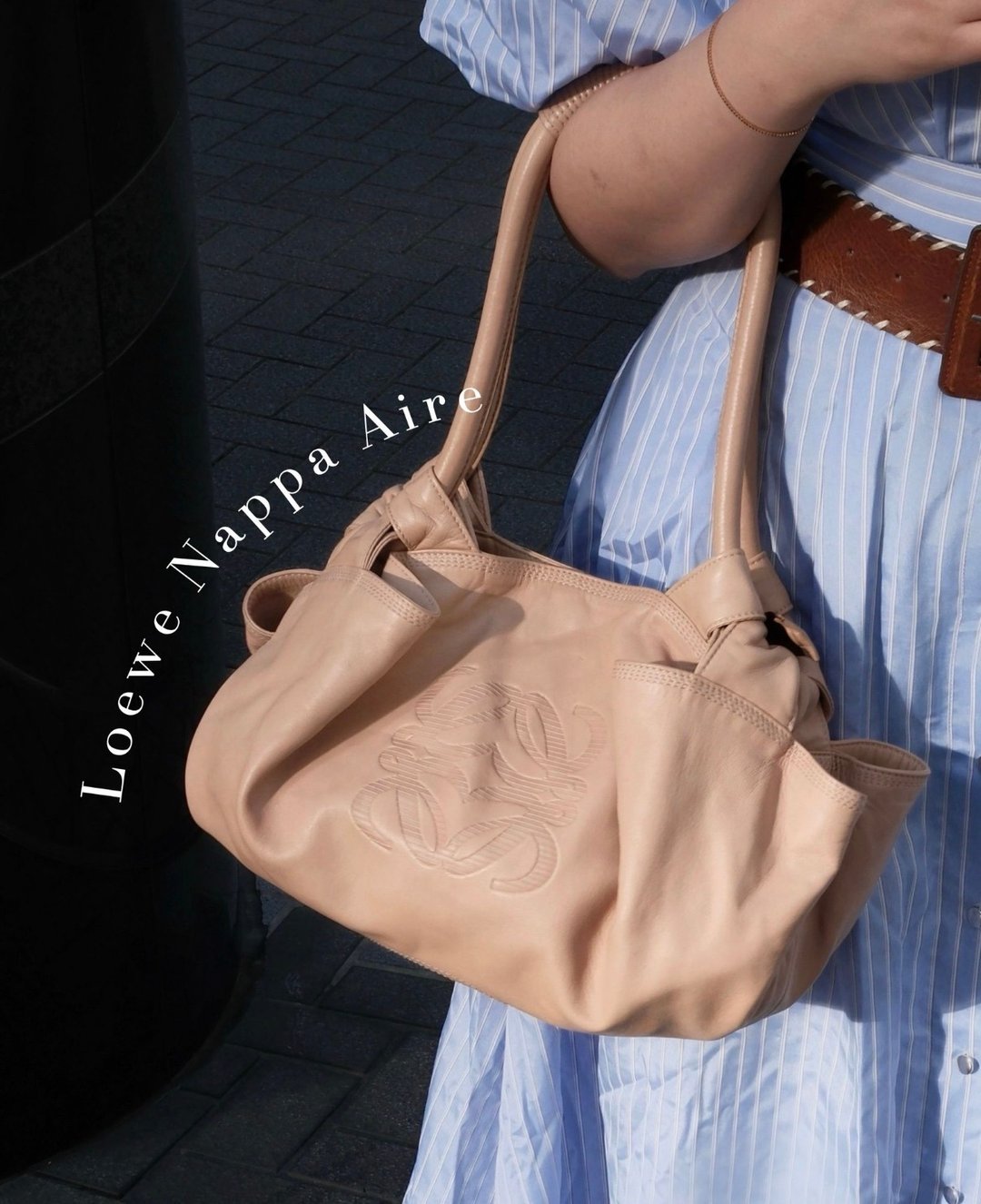 中古包 Loewe 罗意威 小羊皮云朵肩背包 - 手提包/手提袋 - 真皮 粉红色