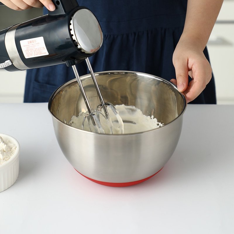 日本霜山 304不锈钢止滑深型搅拌盆/料理盆-2.5L - 厨房用具 - 不锈钢 银色