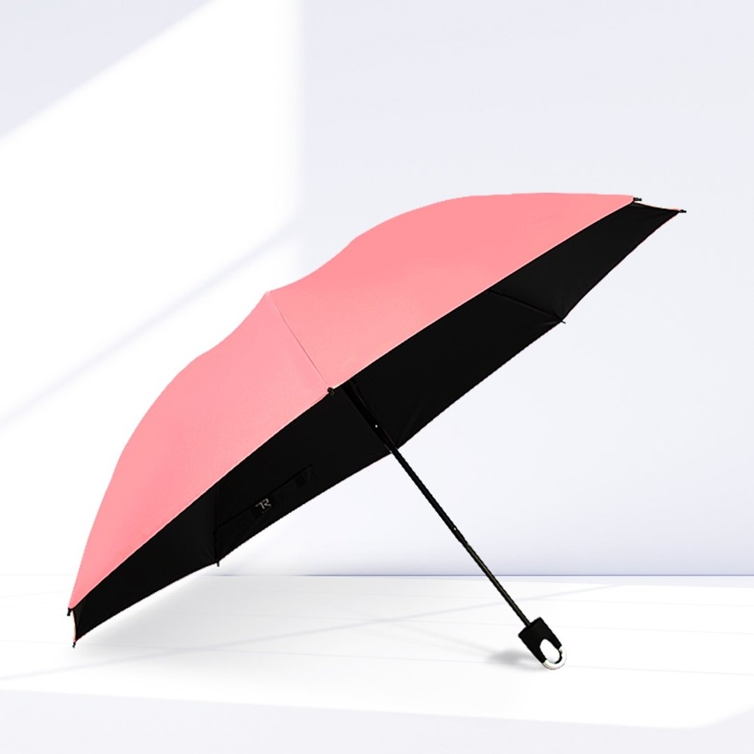 TDN收的妙降温黑胶反向折伞_抗UV秒收伞(珊瑚粉) - 雨伞/雨衣 - 防水材质 粉红色