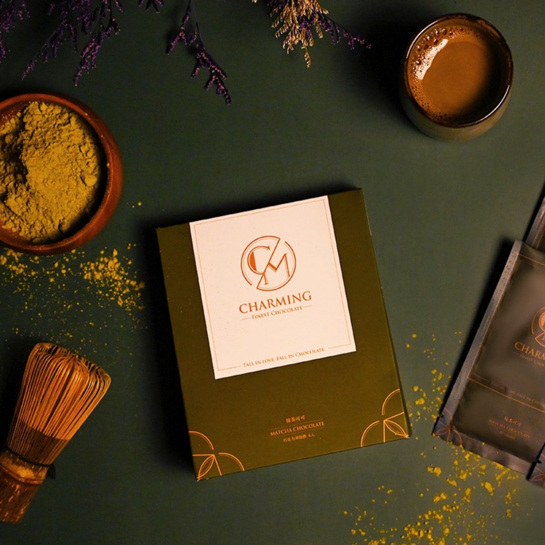送给贴心的牡羊座暖心礼物 Charming 乔名巧克力 抹茶可可冲泡 - 茶 - 其他材质 绿色