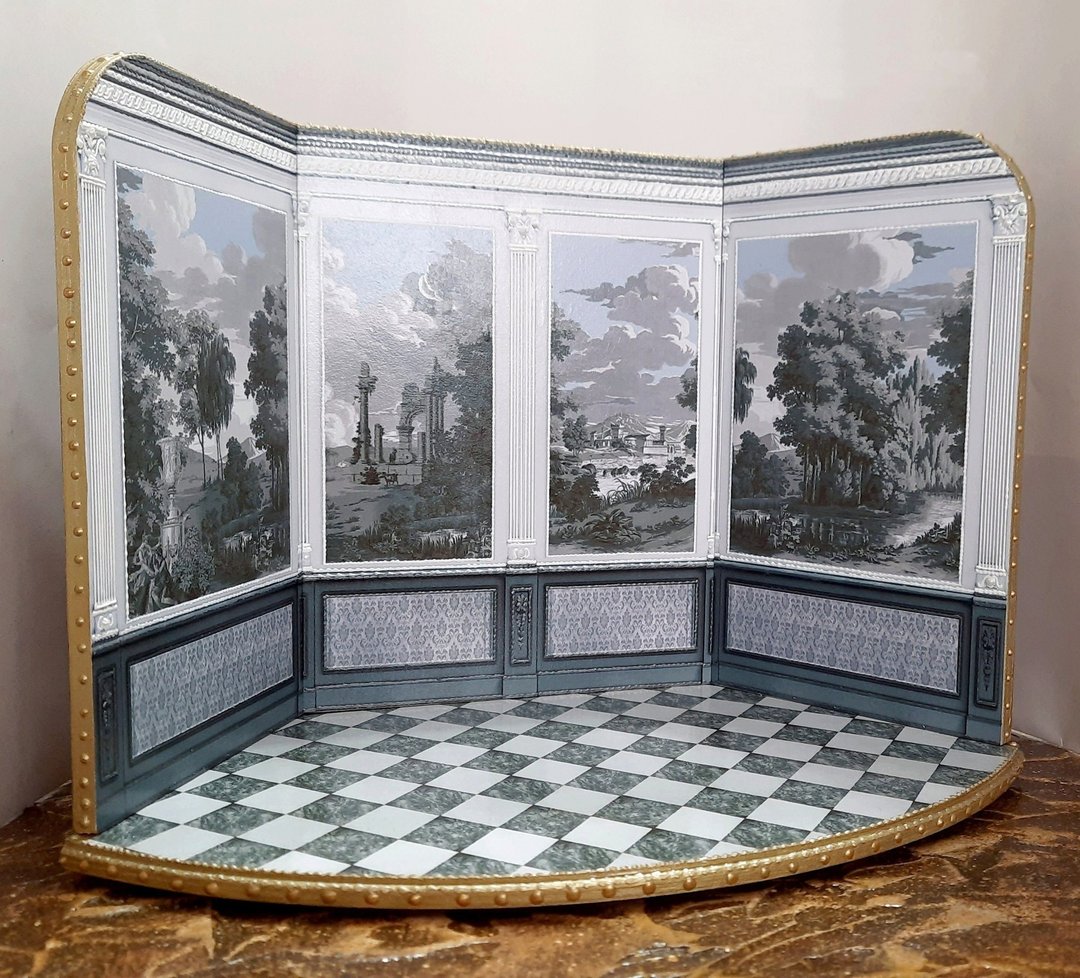 1:12 Scale. Dollhouse miniature doll collectible diorama. The roombox showcase 7 - 玩偶/公仔 - 木头 