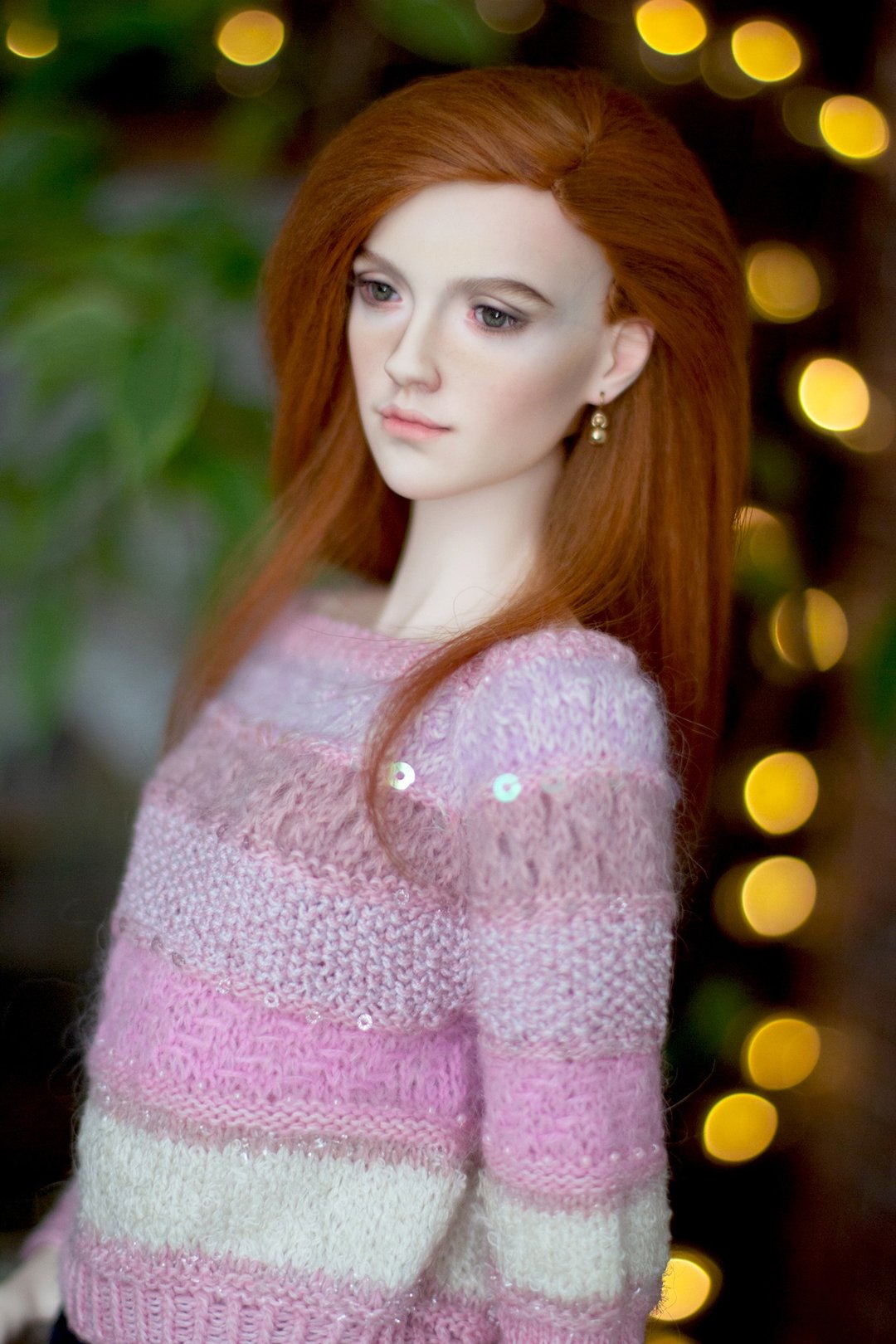 Bjd doll 1/3 women's hand-knitted sweater (Dolls Town) 65cm - 其他 - 羊毛 粉红色