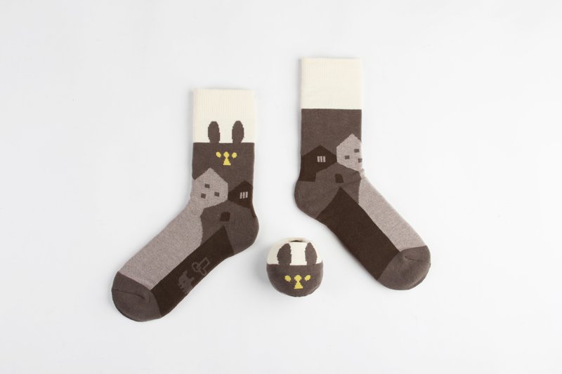 小黄想回家袜-Ball Socks x 小黄间 - 袜子 - 其他材质 黑色