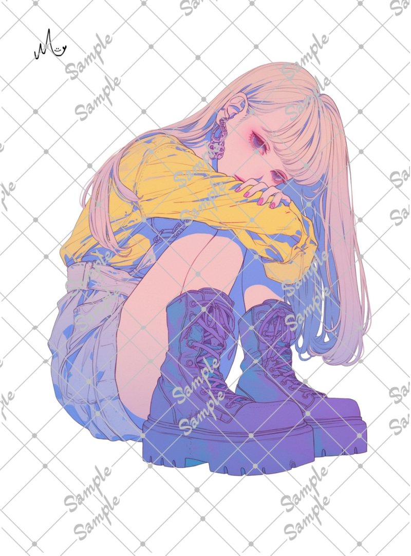 原创人物贴纸 - 贴纸 - 纸 