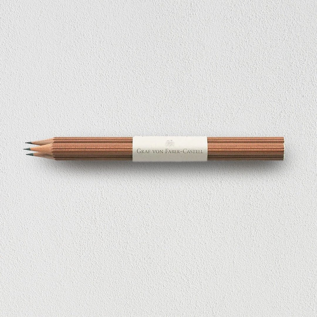 【Graf von Faber-Castell】巴西杉木铅笔-3入 棕(原厂正货) - 铅笔/自动铅笔 - 其他材质 咖啡色