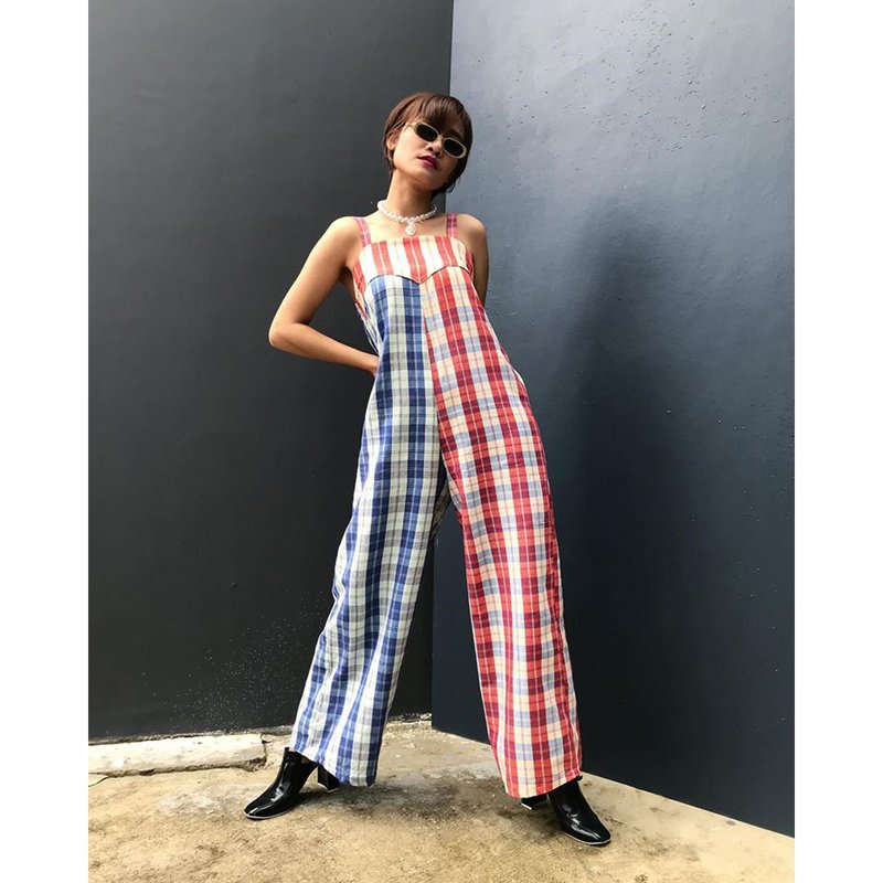 KHAWMA Jump suit - 背带裤/连体裤 - 棉．麻 多色