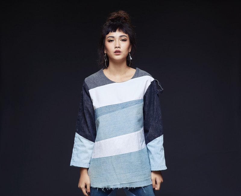 重生 丹宁上衣 - 女装上衣 - 棉．麻 