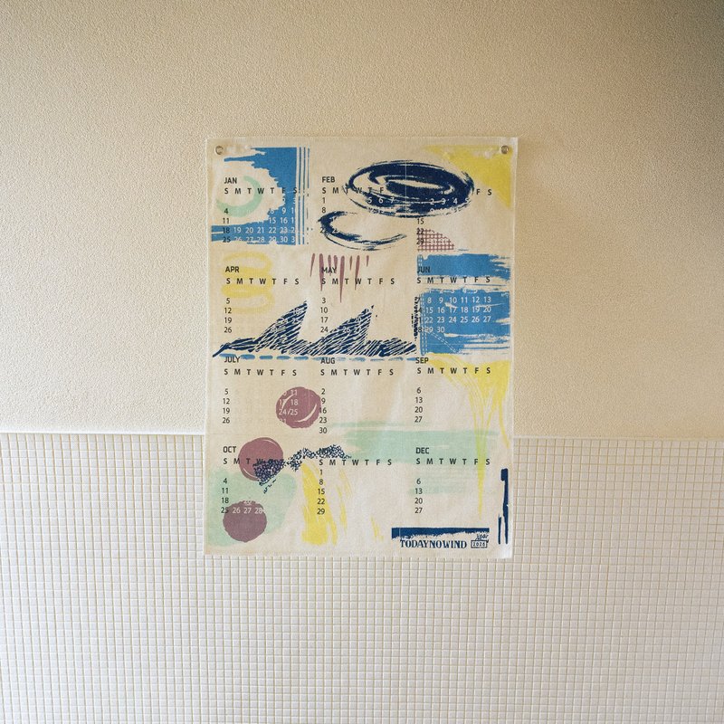 2026年帆布年历 多色丝网印花挂历 原创设计家居日历 - 年历/台历 - 其他材质 多色