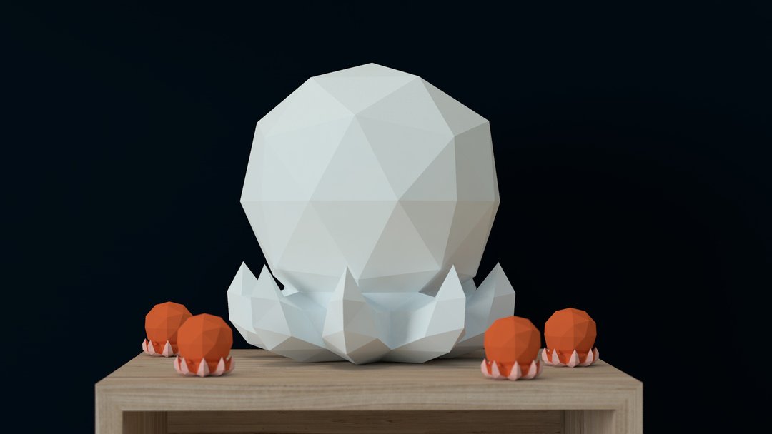 Balm 3D的八爪鱼DIY折纸 |手工制作 (电子档) - 图文模板设计 - 其他材质 