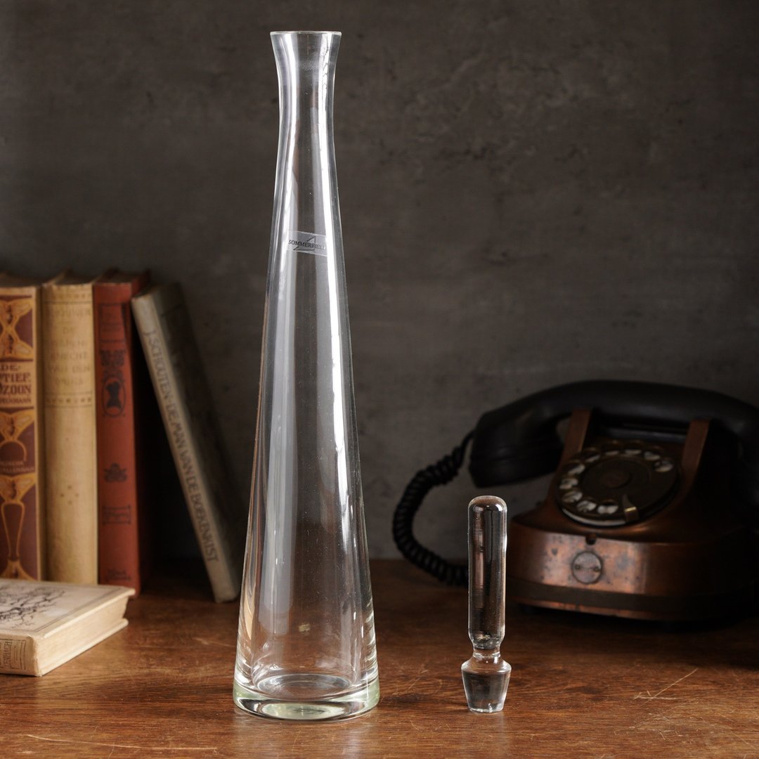 欧洲Sommerfield细长水晶酒瓶/花器 - 酒杯/酒器 - 水晶 透明