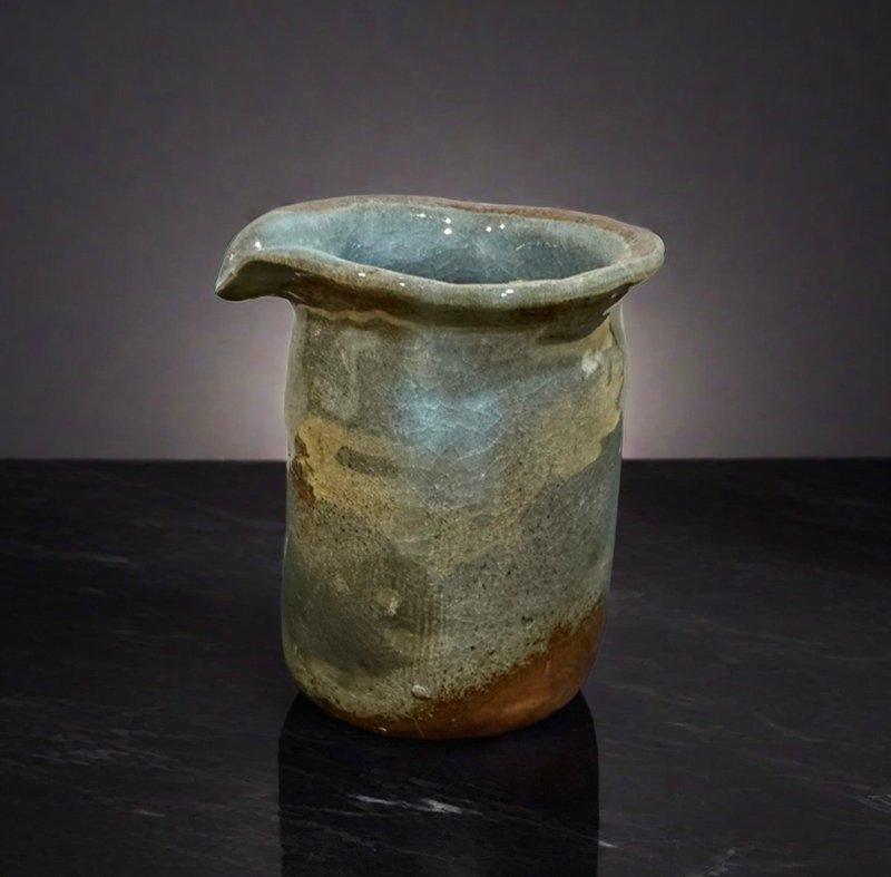 海蓝色手捏茶海 - 茶具/茶杯 - 陶 蓝色