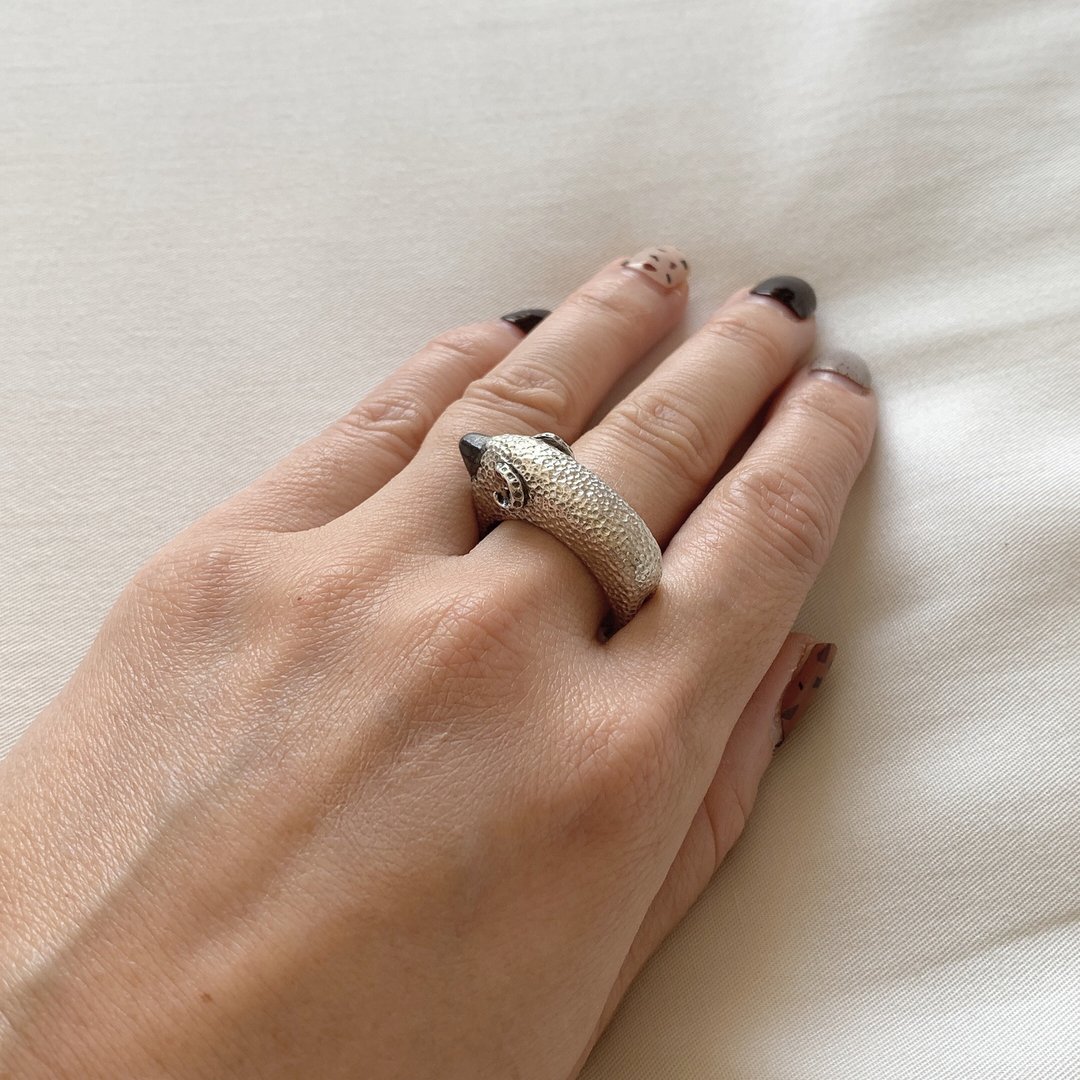 traveling sheep ring - 戒指 - 纯银 银色