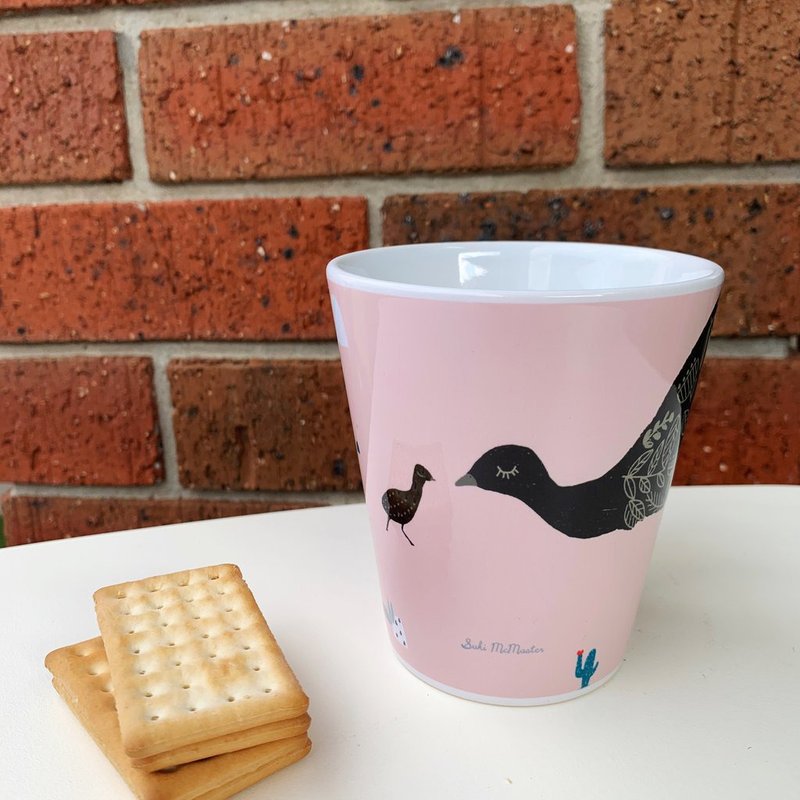 NEW Latte Mug - Emu mum and baby - 咖啡杯/马克杯 - 陶 多色