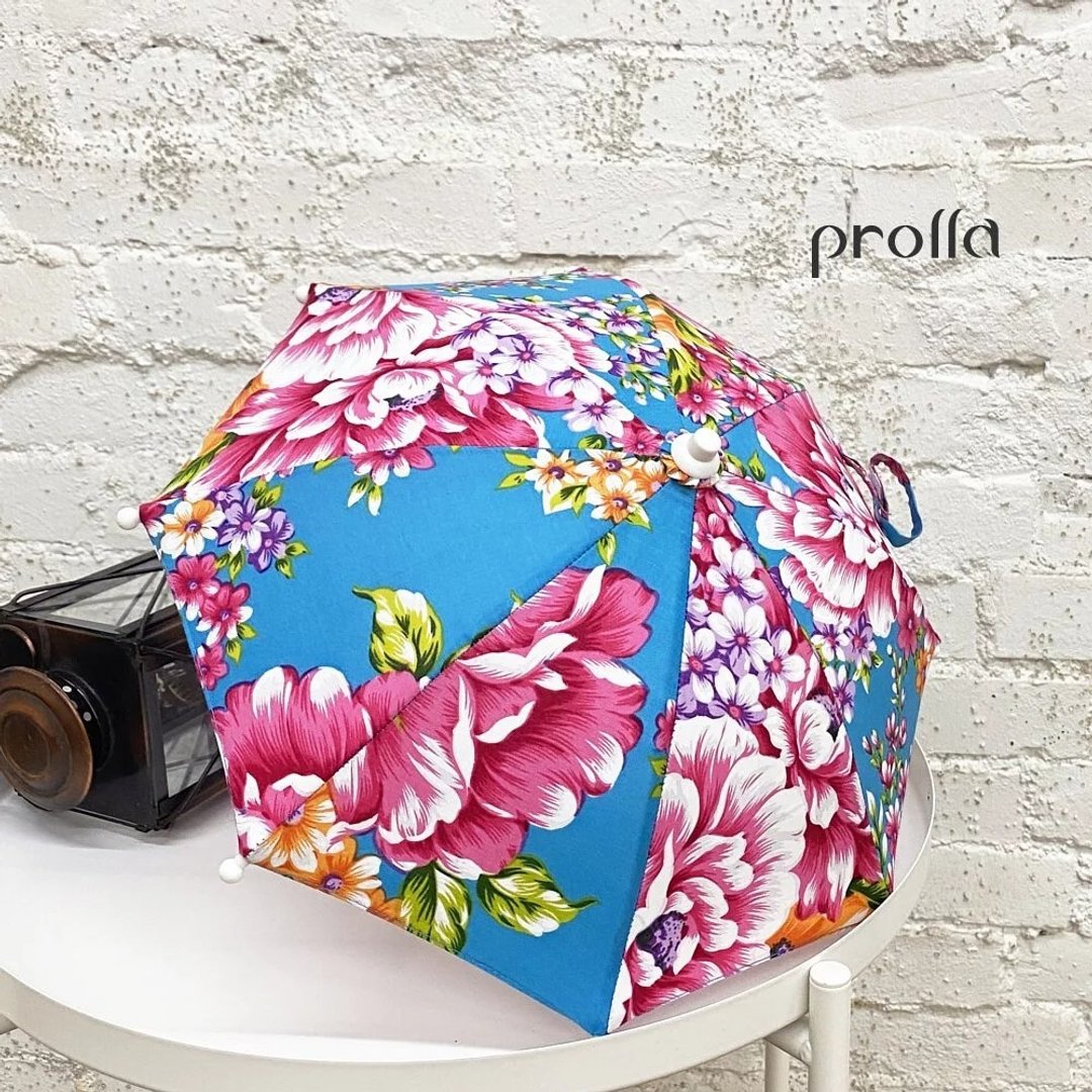 Prolla文创系列 客家花布小伞|居家摆饰|儿童伞|舞蹈表演配件 - 雨伞/雨衣 - 棉 