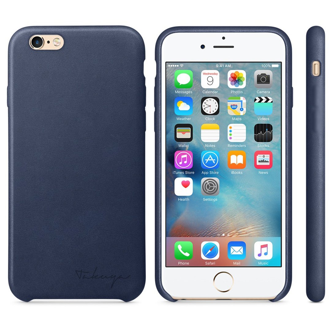 名字订制 iPhone 皮套 蓝色 iPhone 8 / 7 / 6 / 6s / Plus - 手机壳/手机套 - 真皮 蓝色