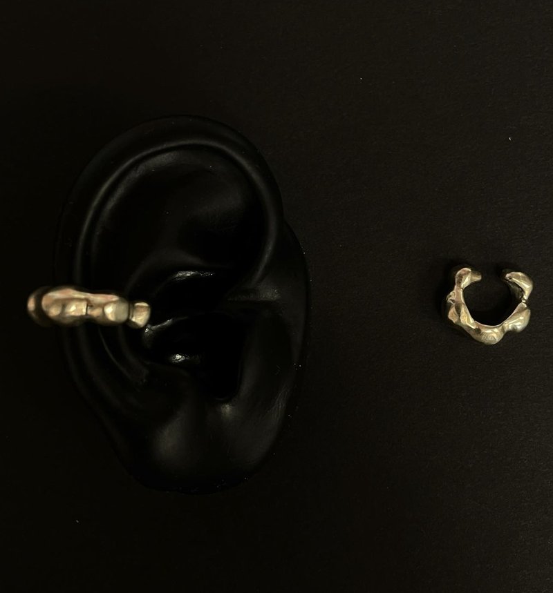 FLOW earcuff - 耳环/耳夹 - 银 